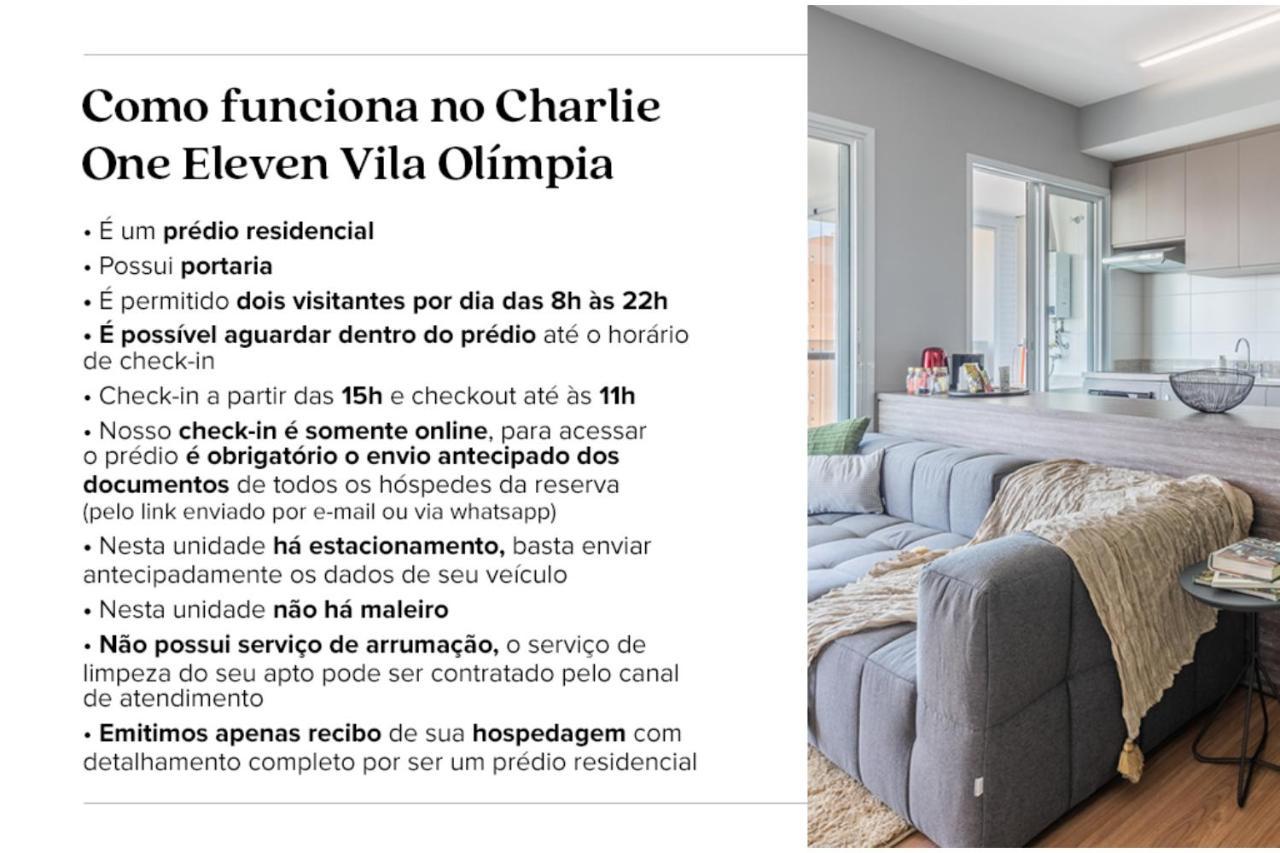 Апартаменты Charlie One Eleven Vila Olimpia Сан-Пауло Экстерьер фото